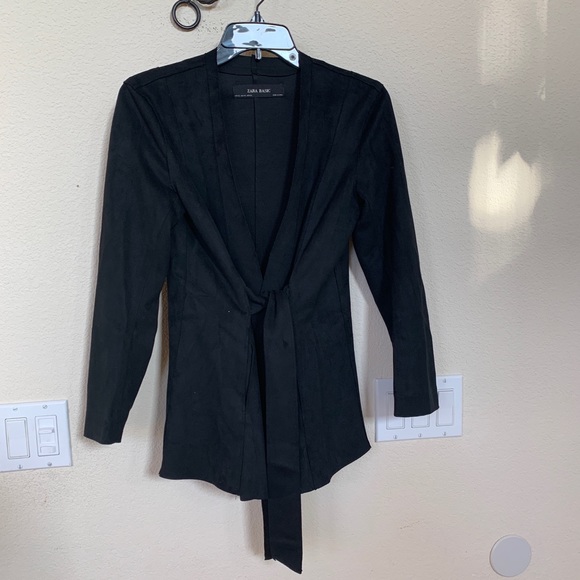 Zara Jackets & Blazers - Gorgeous suede Zara jacket like new xs tie coat